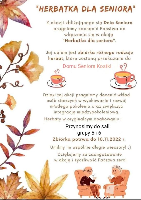 Akcja ,,Herbatka dla Seniora"